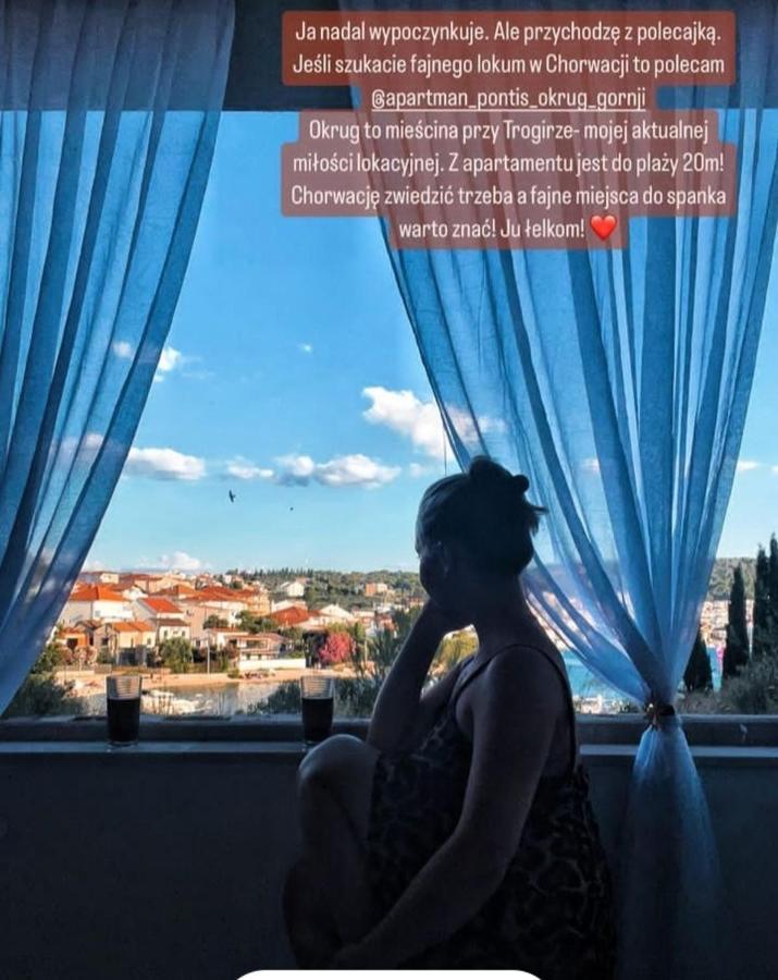 Apartman Pontis Okrug Gornji Trogir Exteriör bild